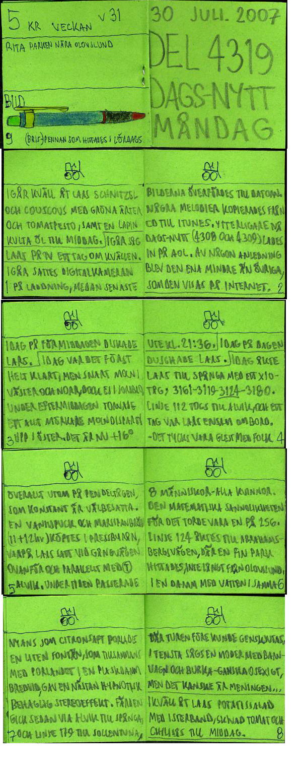 Dags-Nytt 30 juli 2007