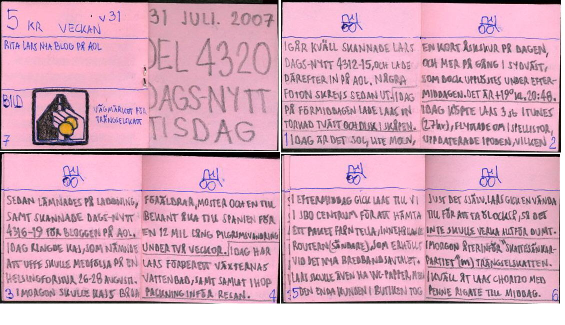 Dags-Nytt 31 juli 2007