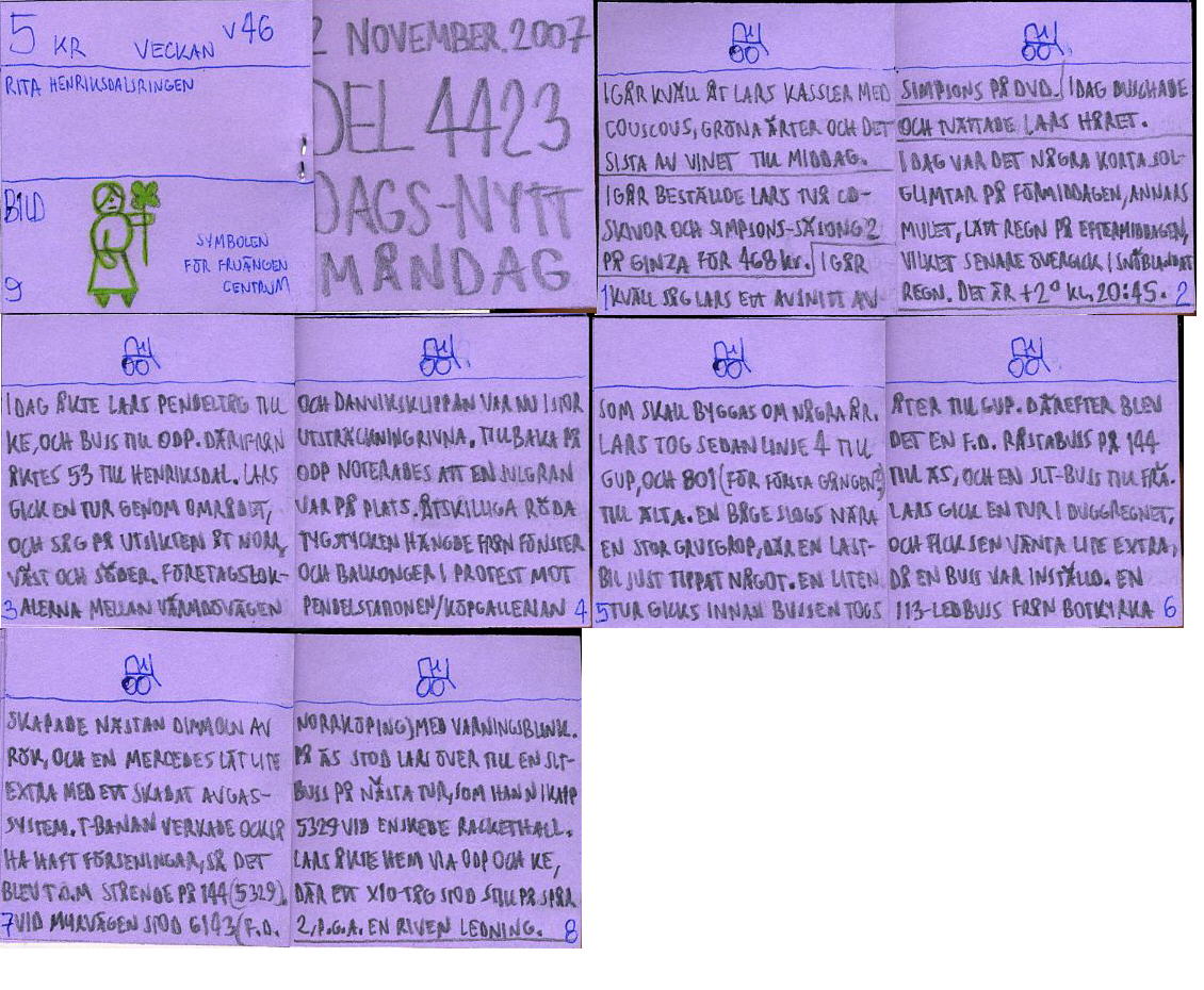 dags-nytt 12 november 2007