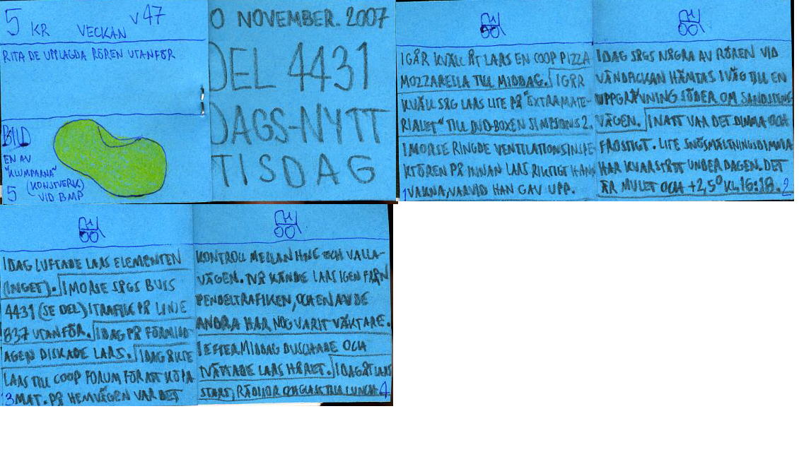 dags-nytt 20 november 2007