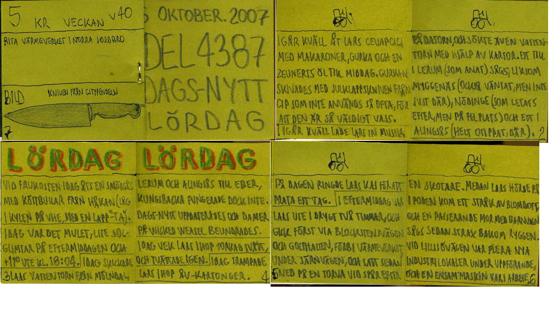 dags-nytt 6 oktober 2007