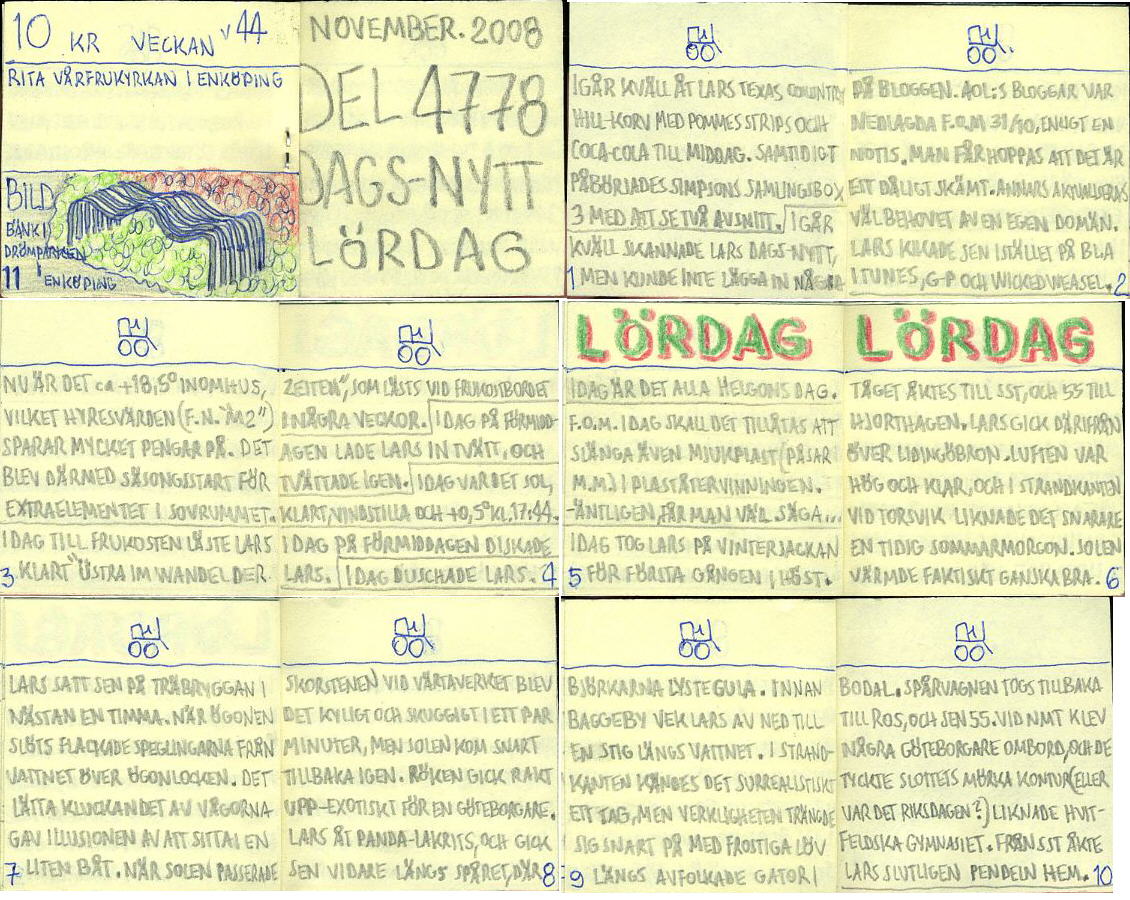 dags-nytt 1 november 2008