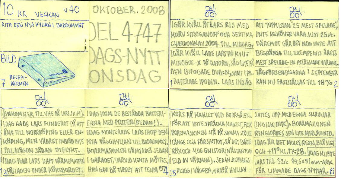 dags-nytt 1 oktober 2008