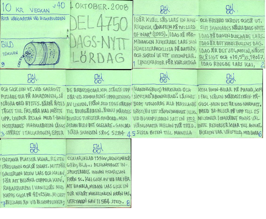 dags-nytt 4 oktober 2008