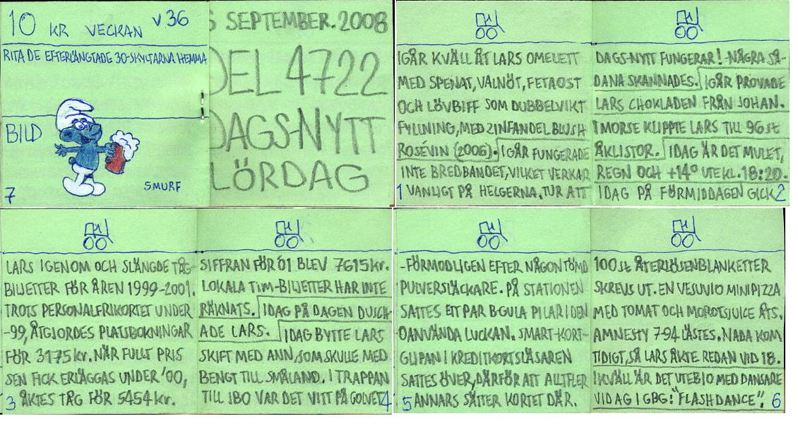 dags-nytt 6 september 2008