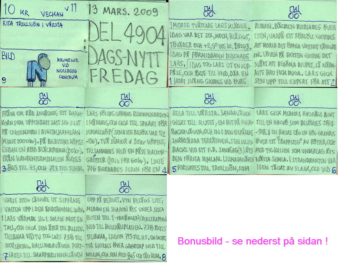 dags-nytt 13 mars 2009
