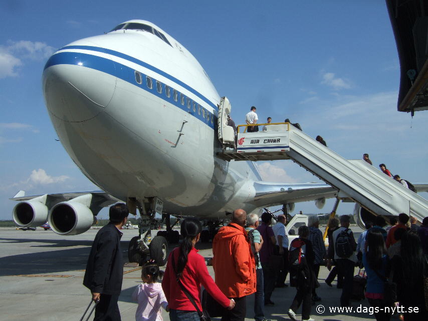 Boeing 747 in Beijing Peking.