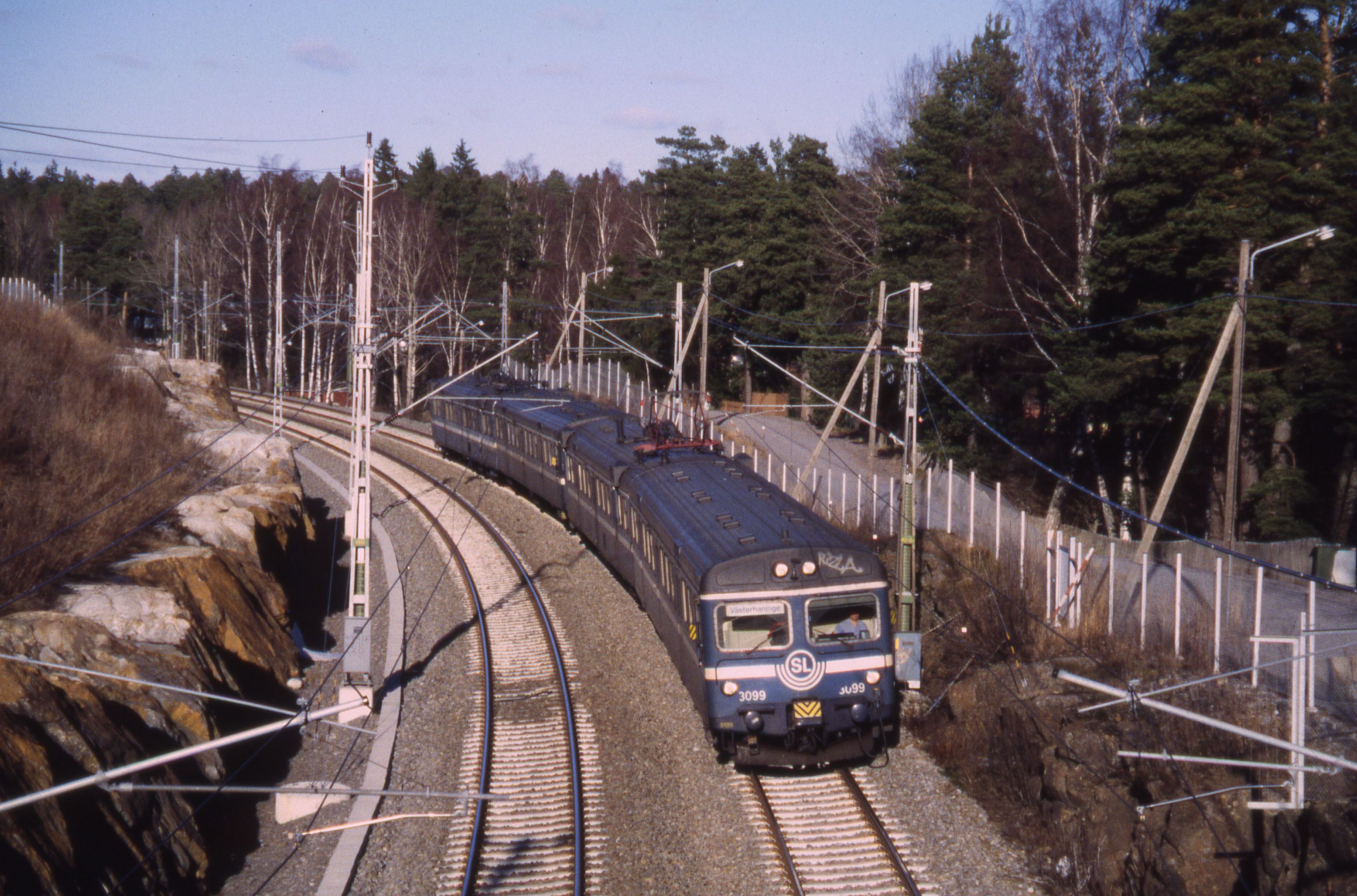 SJ Pendeltåg vid Drevviken 1997